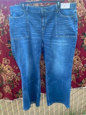 Liz Claiborne Blue Wide-Leg Jeans NWT size 24